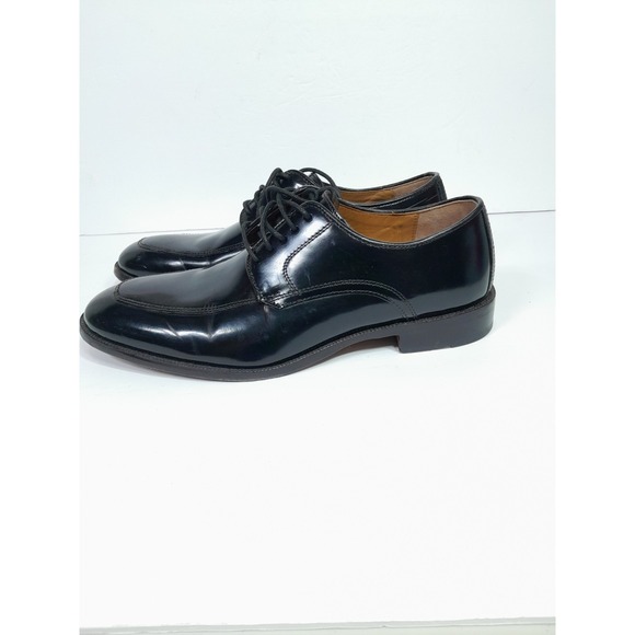 Johnston & Murphy Bradford Moc Toe  Black Brush-Off Leather Men 8 D